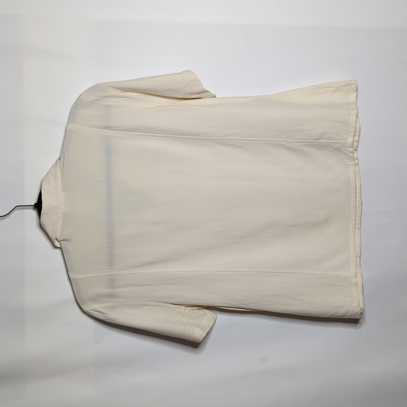 Vintage Elite International 100% silk short sleeve button down top - Picture 8 of 12